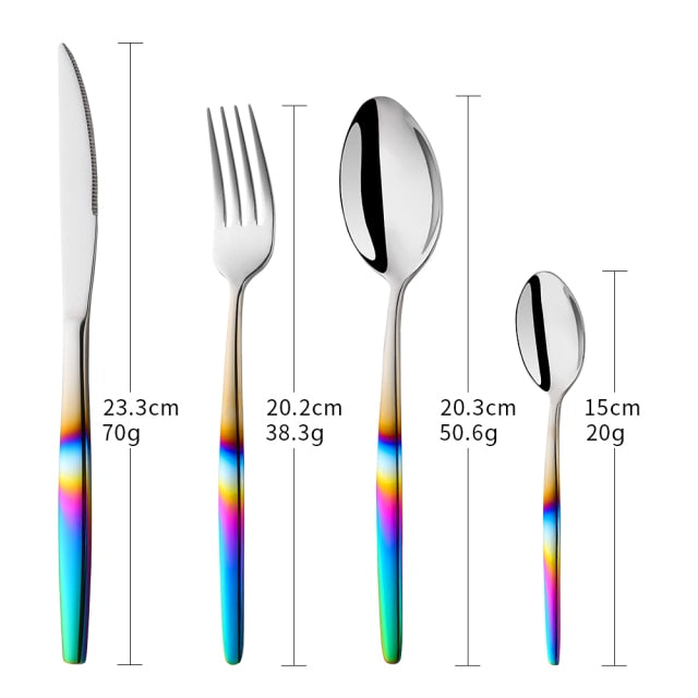 Talheres Degradê - Jogo 04pcs