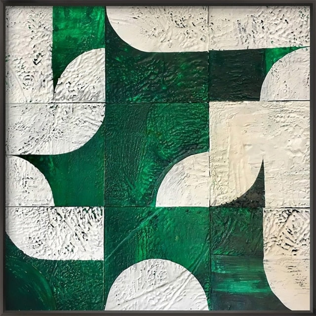 Tela Assimetria - Pintada a mão