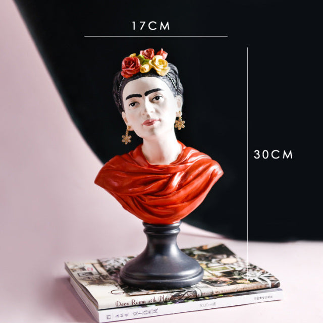 Bustos Van Gogh & Frida - Em Resina