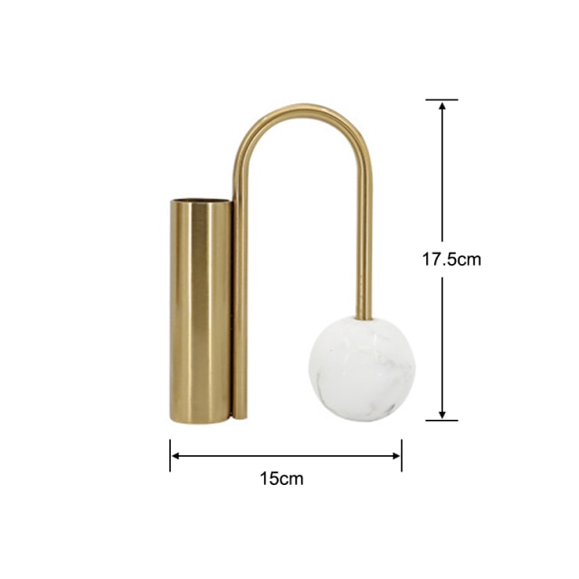 Vasos Dalton - Em Metal & Mármore