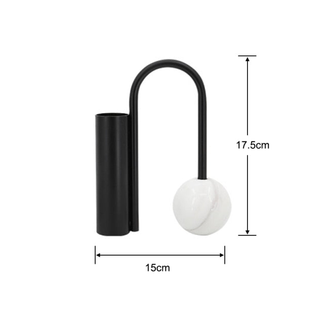 Vasos Dalton - Em Metal & Mármore