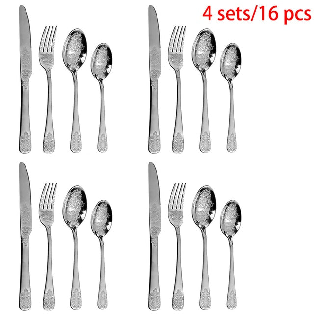 Jogo Talheres Royalty Luxo - 8 ou 16pcs