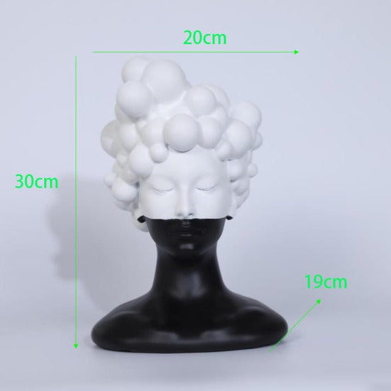 Escultura Contemporânea Bubble Hair Girl