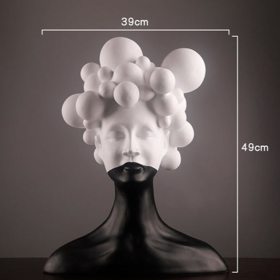 Escultura Contemporânea Bubble Hair Girl