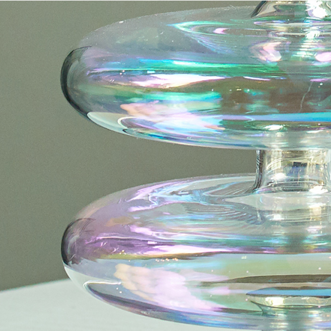 Castiçais em vidro Rainbow - 08 Modelos