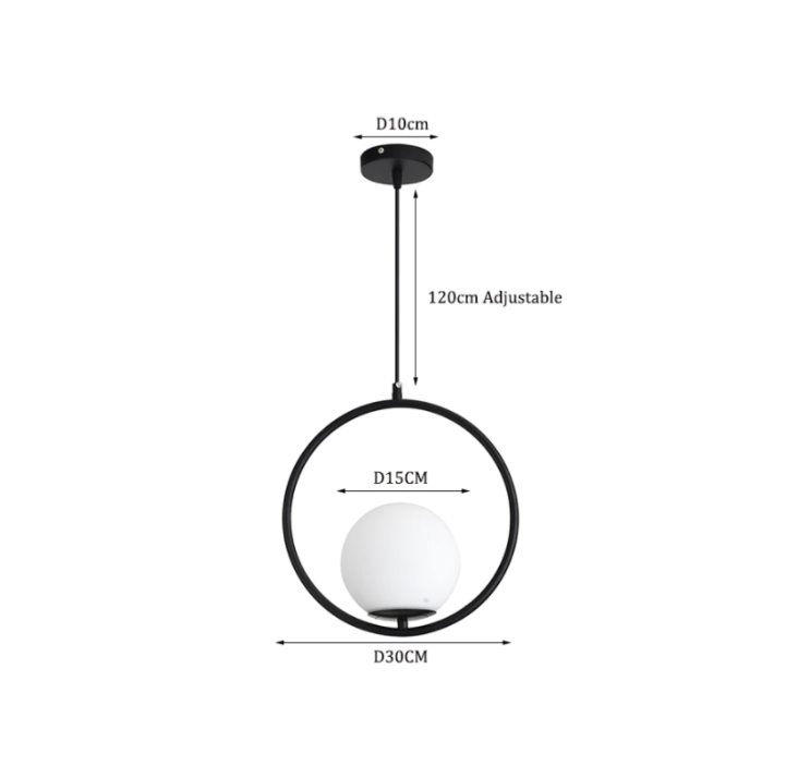 Pendentes Boutique Preto - Em Metal & Vidro