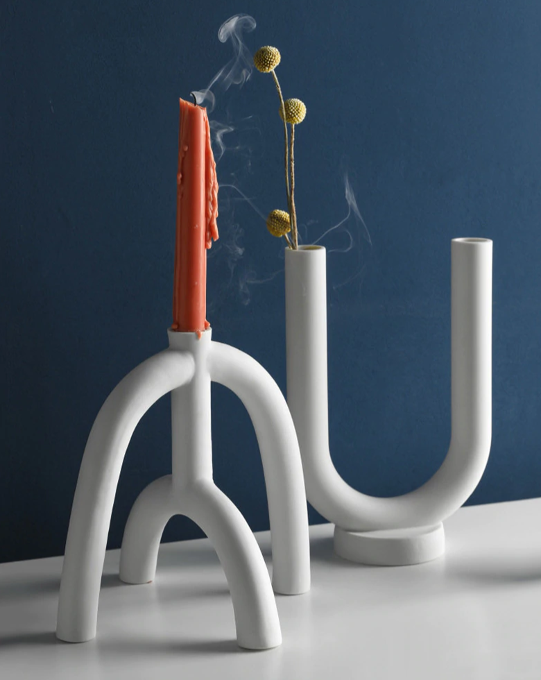 Castiçais em cerâmica Shape - 04 Modelos