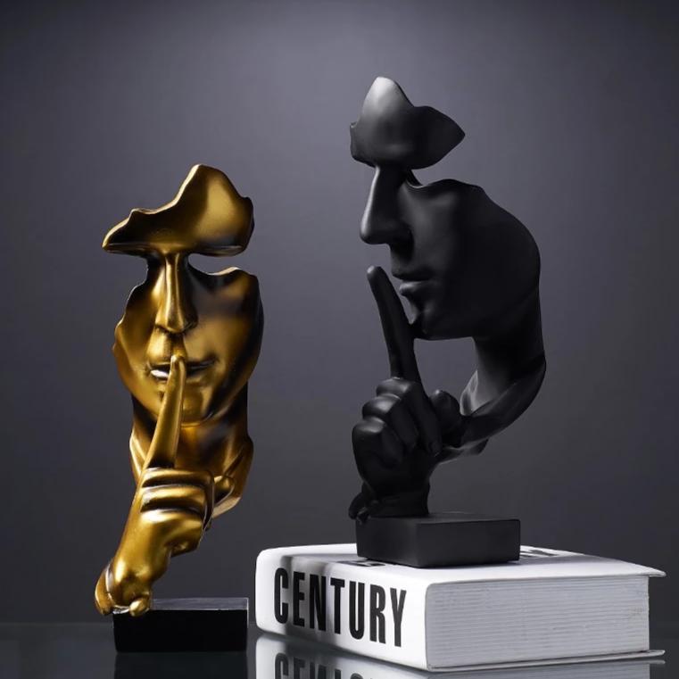 Escultura Silence - 3 opções de cores