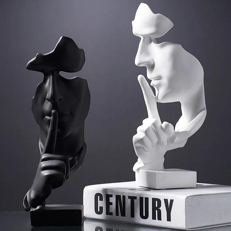 Escultura Silence - 3 opções de cores