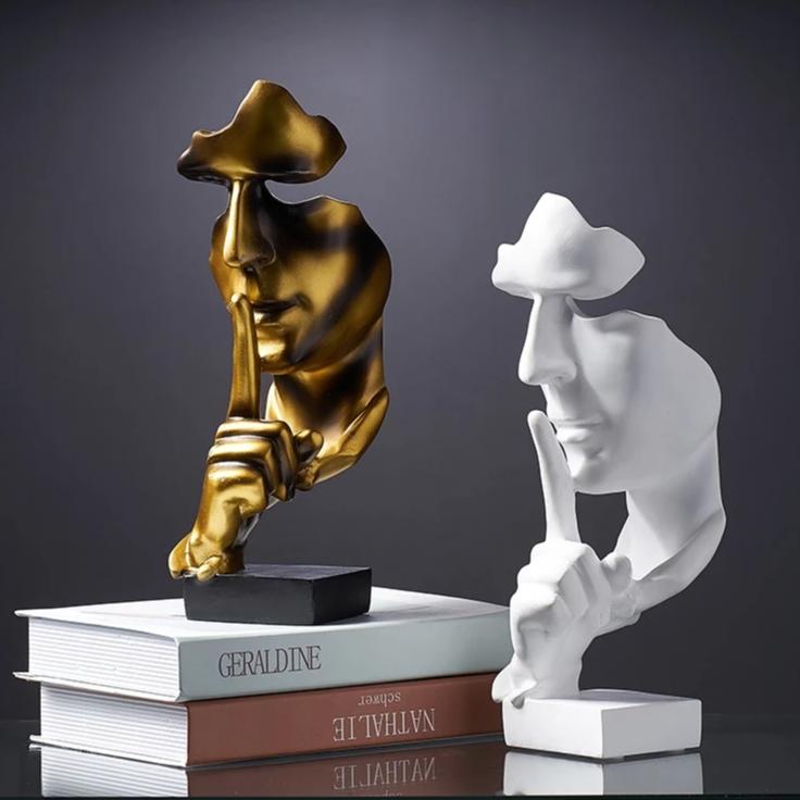 Escultura Silence - 3 opções de cores