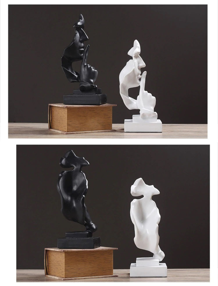 Escultura Silence - 3 opções de cores