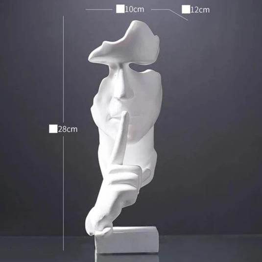 Escultura Silence - 3 opções de cores