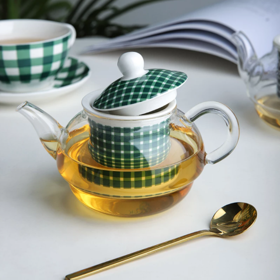 Tea for one em cerâmica - Kit 4pcs