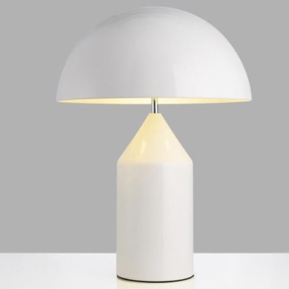 Luminária de Mesa com fio Cogumelo - Em aço inoxidável