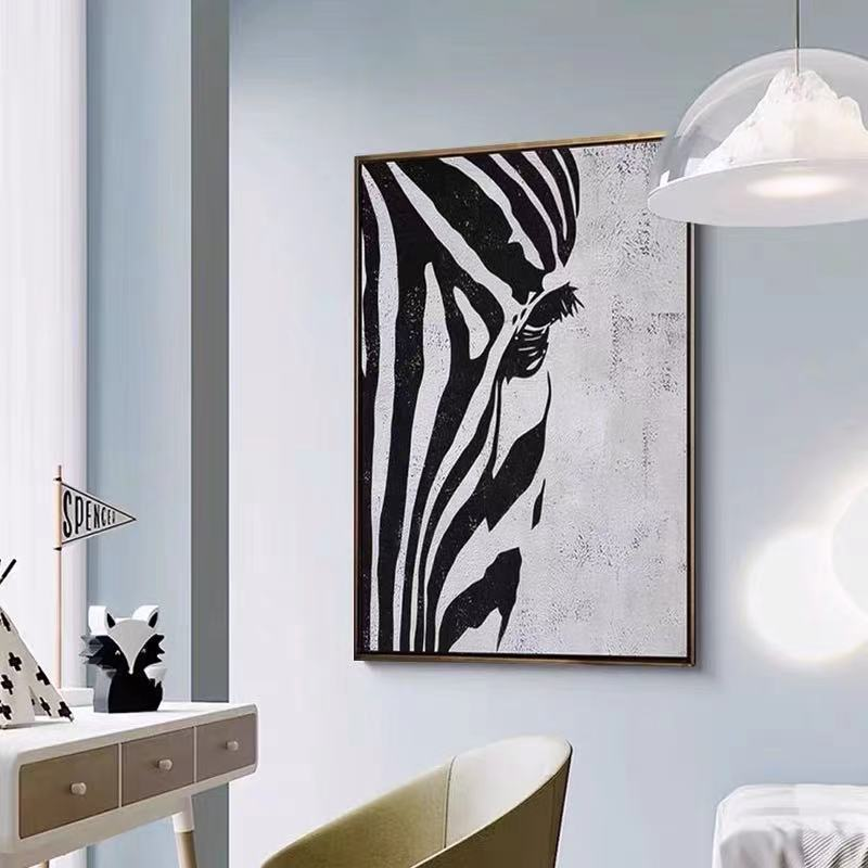 Tela Zebra - Pintada a mão 70x100cm